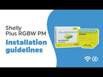 Микромодул Smart реле 4х димер за ленти 120W@12V, 240W@24V Shelly Plus RGBW PM - 265635S, SHELLY, Shelly PLUS RGBW PM - инструкции за инсталиране