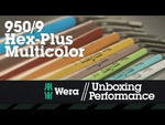 Комплект шестограми, 9х (1.5…10), в щипка, 950 SPKL L-key Multicolour 1 Wera - W022089 на снимката.