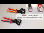 Кабелна ножица с тресчотен механизъм 315 mm KNIPEX K9532315A