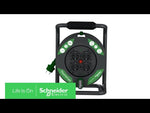 Thorsman cable reel 20m IP20 H05VV-F 3G1.5mm2 thermal protection 4x Schuko SE, SCHNEIDER ELECTRIC, IMT33140