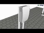 Метална стойка h=1.2m за монтаж на зарядна станция DC 30kW, Ecotap, Зарядни станции за електромобили, 669993.
