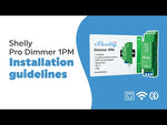 Димер Smart 1х 200VA с мерител за DIN монтаж Shelly PRO Dimmer 1PM - 268162S, SHELLY