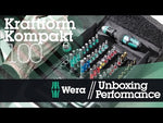 Screwdriver set, 1x handle, adapter, 42х bits and 8х hex keys, Kraftform Kompakt 100 Wera - W057460