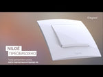 Сериен бутон цвят Бял Niloe New Legrand, LEGRAND, NP2320WH на тънка декоративна рамка.