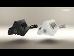WEISSE Steckdosenleiste 3х2P+Е mit Kabel 1,5 m, Schalter und 2xUSB Typ A, Tablethalterung, Legrand 694810