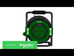 Макара Thorsman 25м IP44 H07RN-F 3G2.5mm2 термична защита 4x шуко SE, SCHNEIDER ELECTRIC, IMT33148
