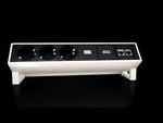 Módulo DESK 2 con 3х Schuko y 1х módulo vacío, color blanco, Bachmann, BACHMANN, B902.200