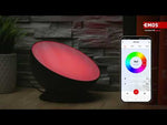 Спот LED Ø175 7W RGBW 330lm димируем 20000h IP20 черен Wi-Fi GoSmart EMOS с дистанционно управление.