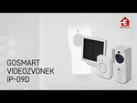 Video doorbell button and chime with solar panel IP-09D Wi-Fi GoSmart EMOS
