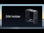 Адаптер към DIN шина за микромодул Smart реле, Holder Ajax, AJAX, 51170.132.BL в черен цвят.