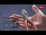 Клещи екстрактори за болтове TwinGrip, червена ръкохватка 200мм, Knipex - K8201200