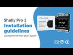 Relais à impulsion intelligent 3х On/Off 16A (48A) pour montage sur rail DIN Shelly PRO 3 - 268094