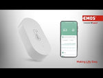 Датчик за влага и температура с батерия ZigBee GoSmart EMOS и мобилно приложение за мониторинг.