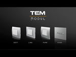 Носеща рамка 2 мод. с крачета Modul TEM, NM20 - видове бутон тип Soft, Line, Pure и Edge.