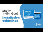 Микромодул Smart реле 1х On/Off 8A изисква неутрала Shelly 1 Mini Gen3 - 261576, SHELLY инсталационни указания