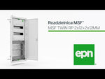 Coffret COMBINÉ encastré MSF 3x12 + LV1 avec porte métallique ventilée EPN, 2015-03S