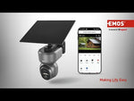 Cámara IP 3MP PTZ IP65 con panel solar IP-6000 OWL 4G GoSmart EMOS