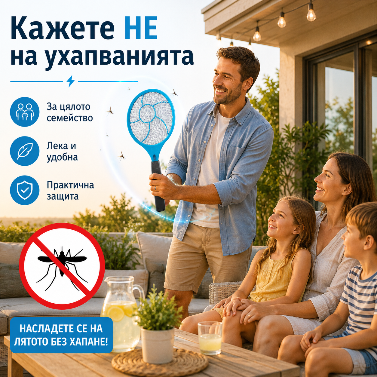 Електрическа палка против насекоми Lumio MKE007 – ръчна защита от комари и мухи